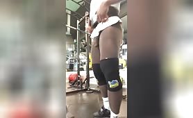 Dick Swinging In the Gym