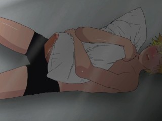 Naruto has an erotic dream and ends up rubbing his dick on the pillow YAOI