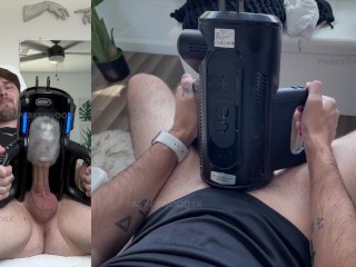 Trying out my XSpaceCup Auto-Stroker for the first time.