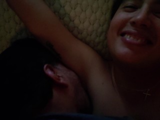 Daddy Wakes up Latino Boy with Nipple Sucking