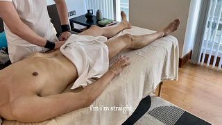 Straight guy with XXL cock got seduced by gay masseur