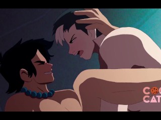 Two jock buddies frotting each other until they cum together